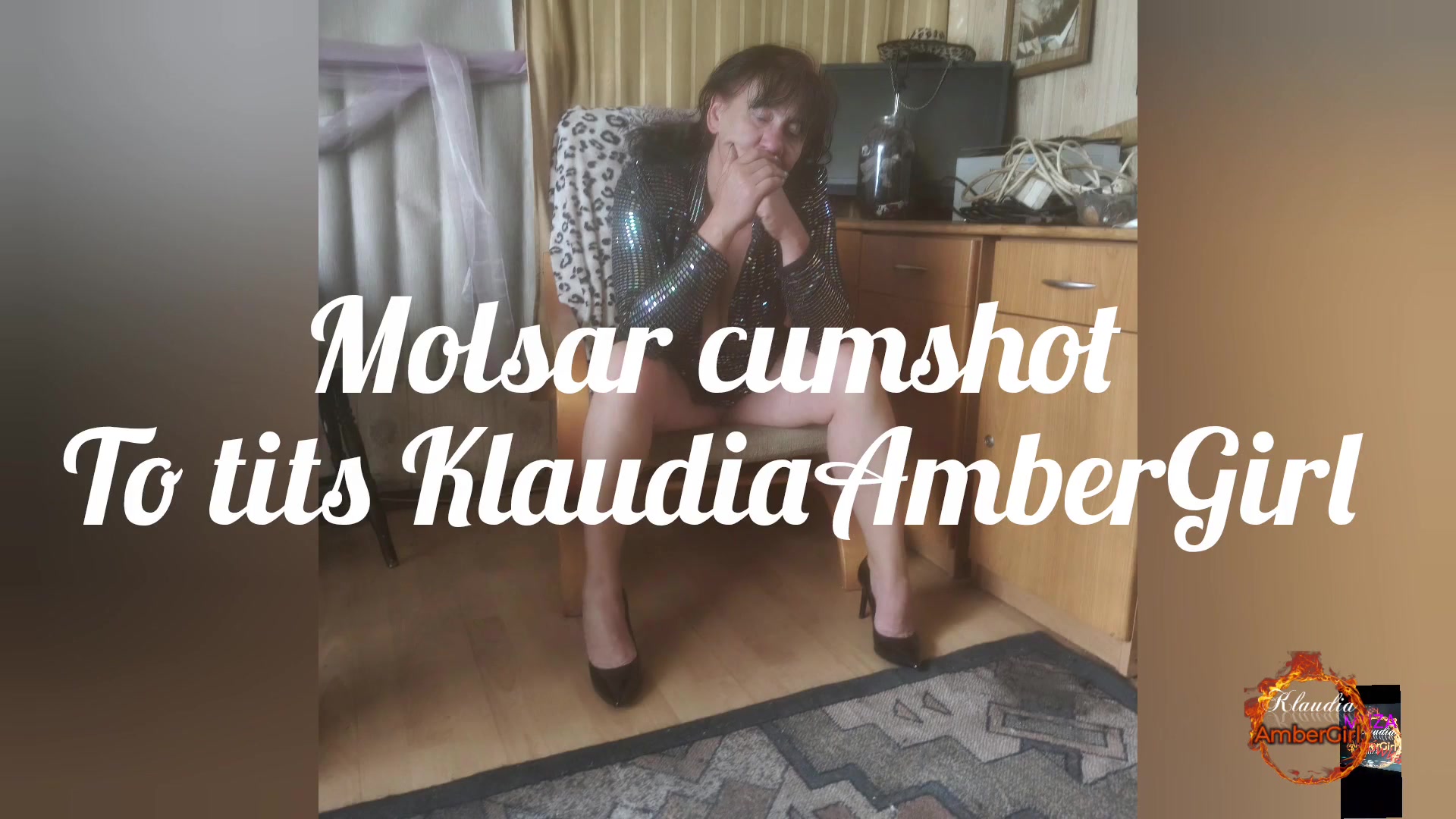 Cumshot to tits Polish Milf KlaudiaAmberGirl